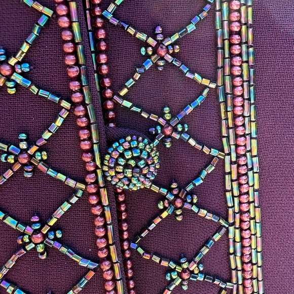 Vintage Valerie Stevens Evening evening skirt and beaded jacket set - size 8 - Picture 6 of 8